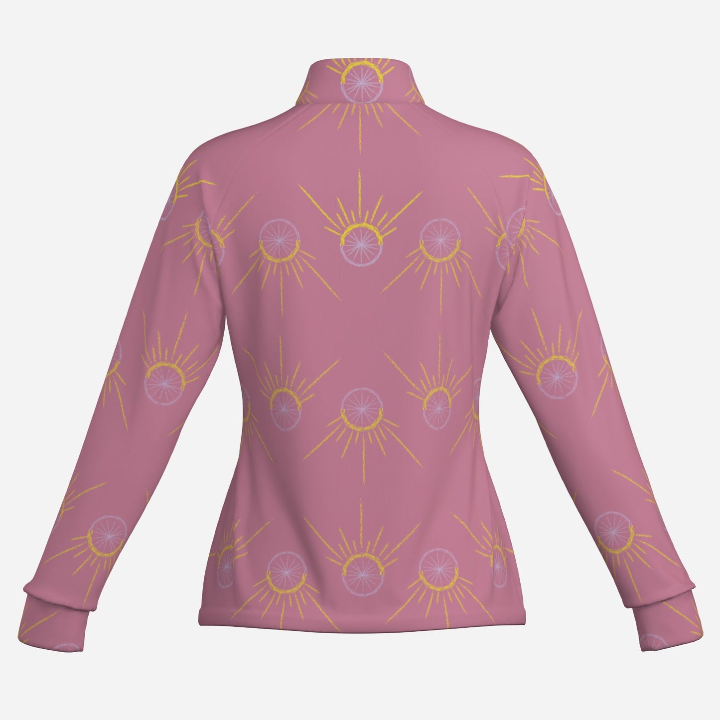 Sunny Spin Women's Quarter Zip Long Sleeve Shirt