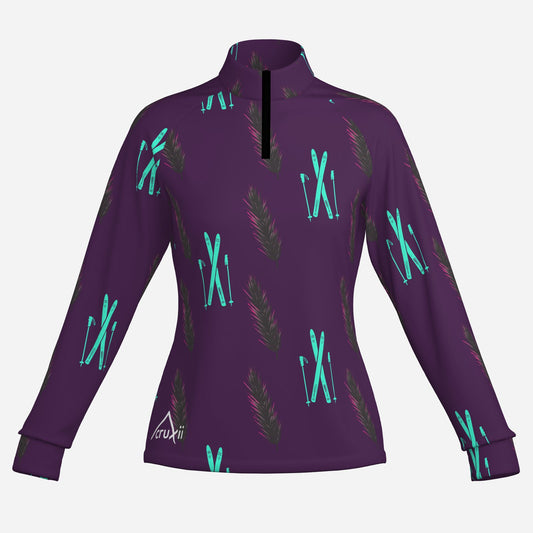 Learning to Fly Women's 1/4 Zip Long Sleeve Shirt