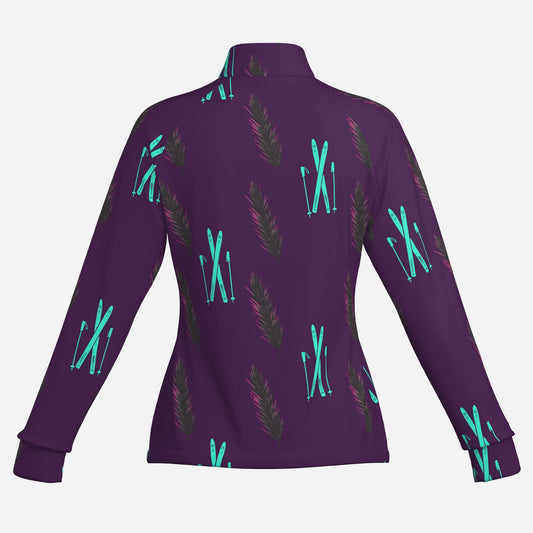 Learning to Fly Women's 1/4 Zip Long Sleeve Shirt