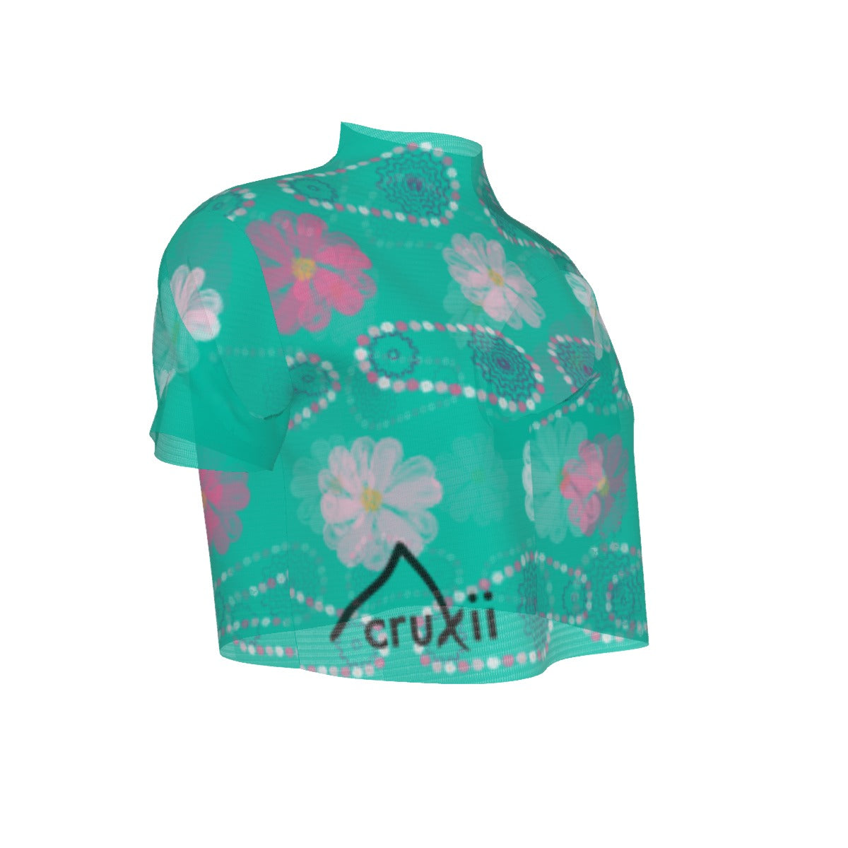 Daisy Chain Mesh Crop T Shirt