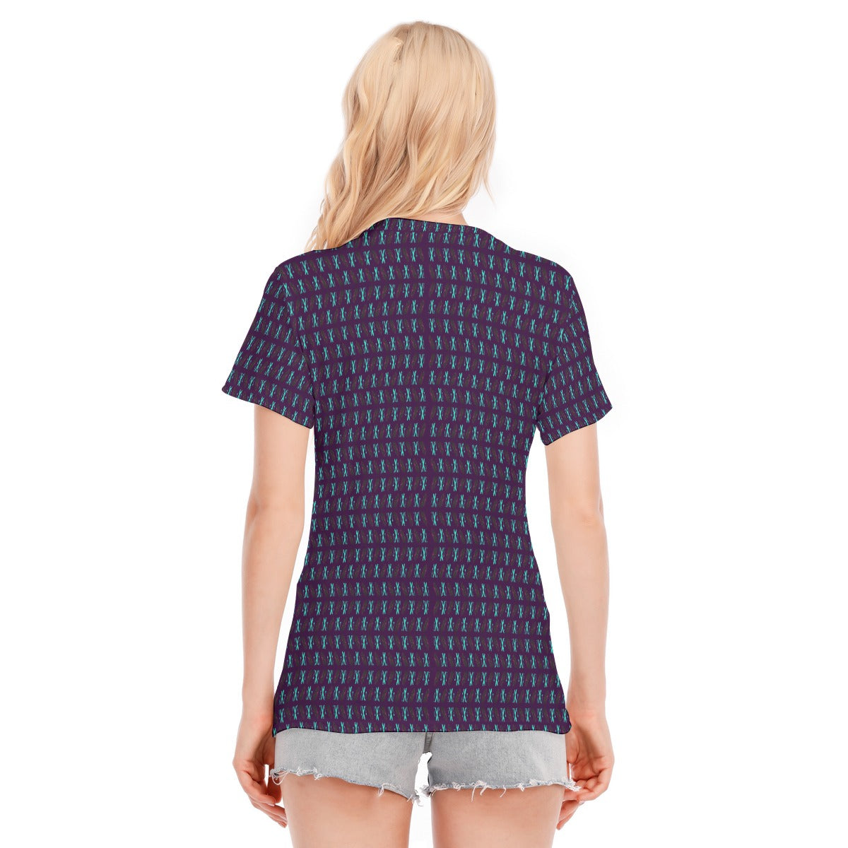 Learning to Fly Microprint Women's Cotton T-Shirt