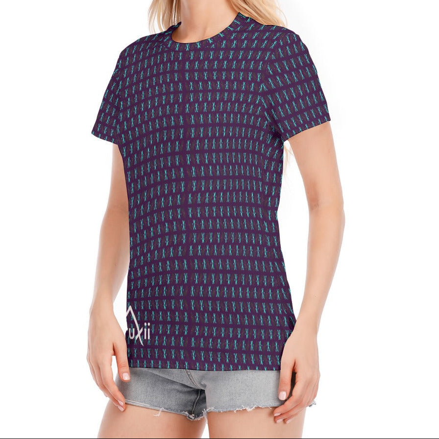 Learning to Fly Microprint Women's Cotton T-Shirt