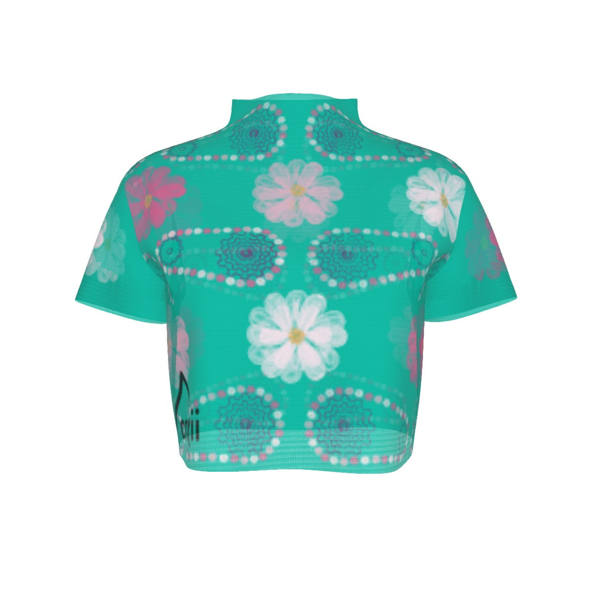 Daisy Chain Mesh Crop T Shirt