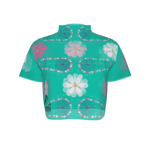 Daisy Chain Mesh Crop T Shirt