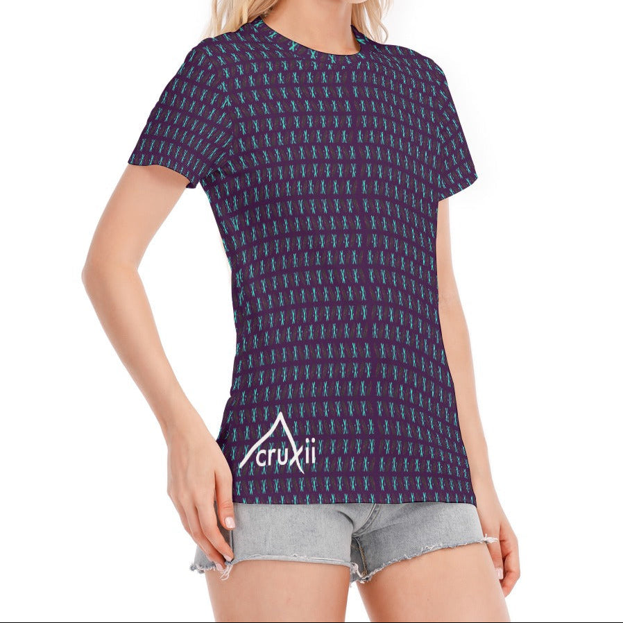 Learning to Fly Microprint Women's Cotton T-Shirt